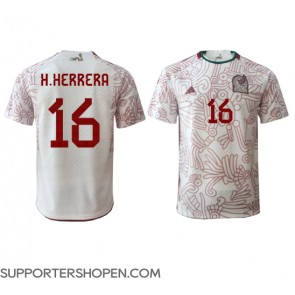Mexiko Hector Herrera #16 Borta Matchtröja VM 2022 Kortärmad